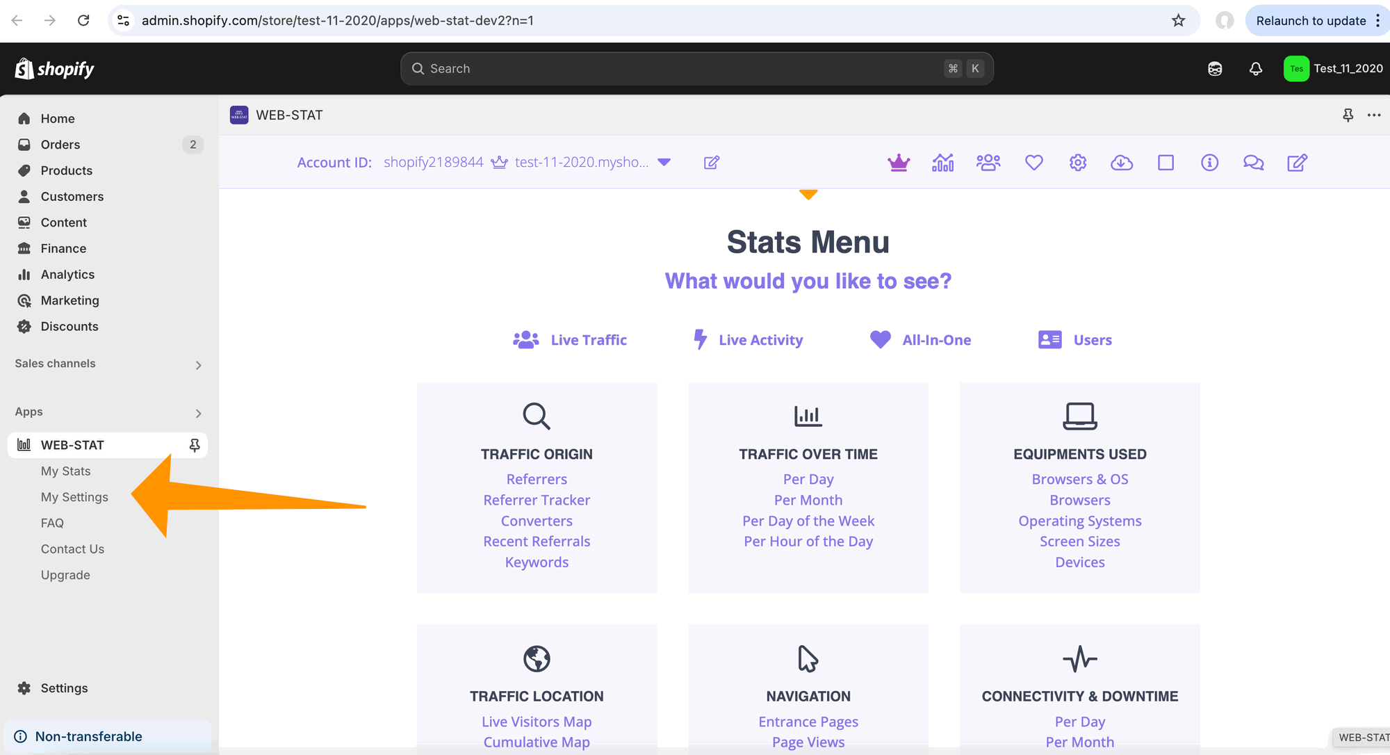 Add Web-Stat 7