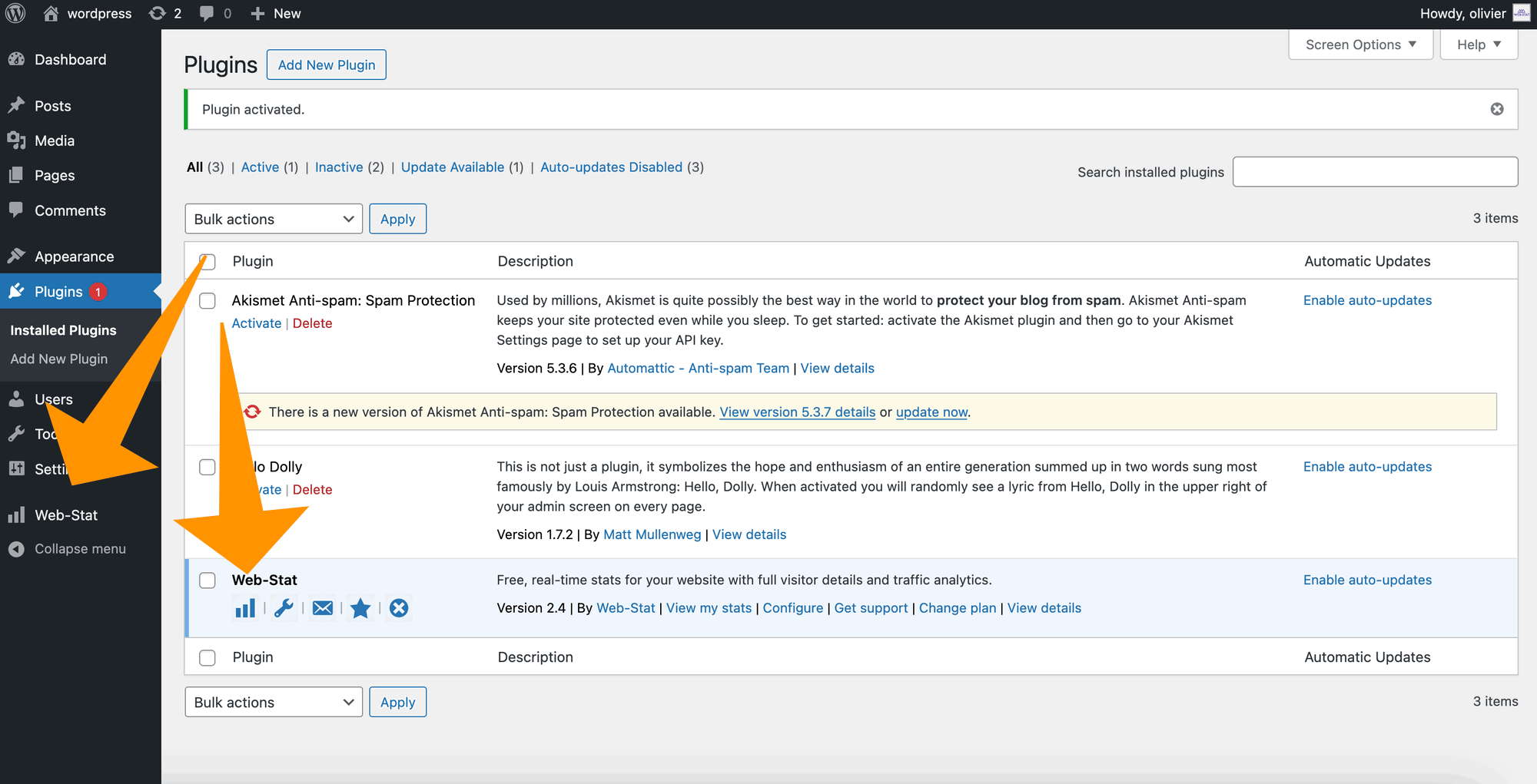 Add Web-Stat 4